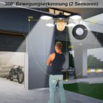 CaalLogt Solar-Hängeleuchte 192 LED mit Fernbedienung – 3200 Lumen IP65 für Innen & Außen – Bild 7