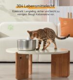 WILKIEE Katzenbrunnen Edelstahl 4.1L Kabellos – intelligenter Trinkbrunnen mit Sensor & 4000mAh – Bild 6