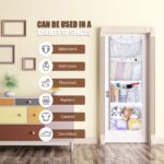 VISATOR Hängeorganizer 168×59 cm mit 4 Netztaschen – Stofftier Aufbewahrung für Kinderzimmer – Bild 7