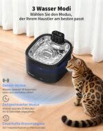 AIAUON Katzenbrunnen kabellos 3,5L – Ultra-leise mit Bewegungsmelder & 30 Tage Akkulaufzeit – Bild 5