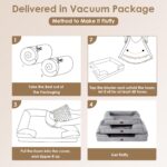 EHEYCIGA Orthopädisches Hundebett 89x56cm – Ergonomischer Komfort für kleine Hunde – Bild 7