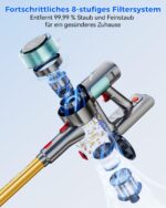 aonus A10 Akkustaubsauger 55000Pa mit 70Min Laufzeit – Kabelloses Staubsauger-System für Tierhaare – Bild 6