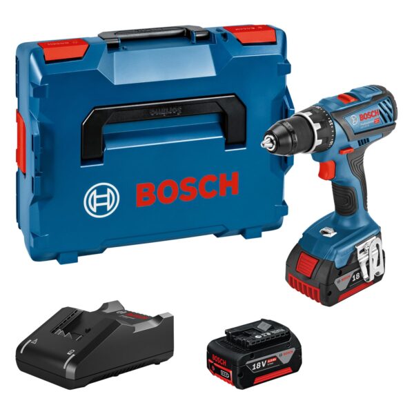Bosch Professional GSR 18V-28 Akku-Bohrschrauber – 28/63 Nm mit 2x4.0Ah & Ladegerät