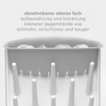 Ubbi Vertical Baby Bottle Drying Rack – Platzsparendes Abtropfgestell für 13 Flaschen – Bild 5