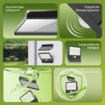 Philips Solar-Fluter 800 Lumen 6500K mit PIR-Bewegungsmelder & Fernbedienung – 2er Set – Bild 2
