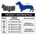 Geyecete Polarfleece Hundemantel für Dackel – Wärmend & Wasserdicht mit Geschirröffnung – Bild 5