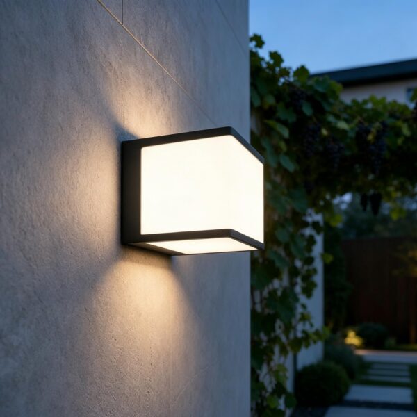 LUTEC Doblo LED Außenwandleuchte 19,1W Aluminium Anthrazit – IP54 wetterfest