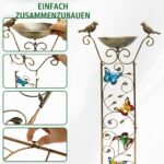 Fyeme Vogeltränke 105cm Stehend mit Schmetterling Design – Vogelbad & Kletterhilfe für Garten – Bild 6
