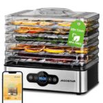 Aigostar Crispy Dörrautomat 240W mit Temperaturregler – Profi-Dehydrator für Obst, Fleisch & Gemüse