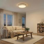 Lindby LED Deckenlampe Ø49,5 cm Holz – Dimmbar mit Fernbedienung & CCT Farbtemperatur – Bild 3