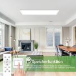 zemty LED Panel Deckenleuchte 58x20 cm, 32W 3500lm – Dimmbar mit Fernbedienung für Küche & Schlafzimmer – Bild 4