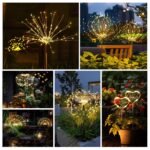 Yomistar Solar-Feuerwerksleuchten 2er Set mit 150 LEDs – 8 Modi Gartendeko für Aussen – Bild 4