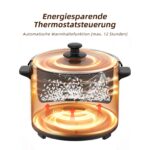 Eamoment 1,8L Reiskocher mit Dampfgarer & Antihaftbeschichtung – 700W für 1–10 Personen – Bild 5