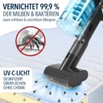 CLEANmaxx AeroTec 500 Akku-Staubsauger mit Absaugstation – 60 Min Laufzeit & UV-C Milbenaufsatz – Bild 8