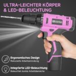 FADAKWALT Mini Akkuschrauber 12V mit 50-tlg Zubehör – 19 Nm für Haushalt & DIY – Bild 7