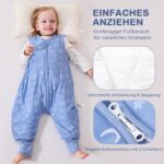 ToyaTec Baby Schlafsack XL mit Füssen 2,5 Tog – Bambusrayon Schlafdecke für Winter – Bild 8