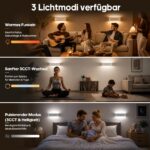 GOODEA 20cm Akku-Wandleuchte mit Bewegungssensor & Fernbedienung – 60 Tage Laufzeit, 2er Set – Bild 8