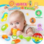 Wootoyz 14-teiliges Rassel-Beissring Set – Sensorisches Babyspielzeug 0-12 Monate mit Aufbewahrungsbox – Bild 3