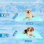Vivifying Kühlmatte Hund 101x76 cm – Wendbare Kühldecke mit Eisseide & Samt für Sommer & Winter – Bild 4