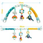 Aomig Spielbogen Kinderwagen mit Rassel & BB-Geräusch – Universell anpassbar für 0-12 Monate – Bild 3