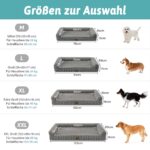 COZY KISS Orthopädisches Hundebett 112x81x18cm – Waschbares Hundesofa für grosse Hunde – Bild 2