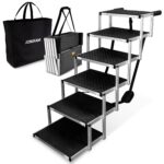 JOBUKAM Hundetreppe Auto 80 cm klappbar – Einstiegshilfe für grosse Hunde bis 70 kg – Bild 8