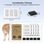 10er Set Katzenbrunnen Filter mit Aktivkohle – Ersatz für EVERWEET MAX – Bild 6