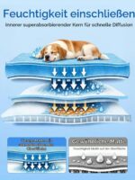 Rywell Kühlmatte Hund 110x80 cm – Selbstkühlend mit Farbwechsel & Feuchtigkeitsableitung – Bild 2