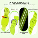 YFbrite LED-Hundehalsband Grün S aufladbar – 500m Sichtbarkeit für sichere Nachtspaziergänge – Bild 3
