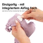 LucyBalu® Explorer Katzengeschirr XS/S mit Leine – Brustgeschirr-Set mit AirTag-Fach – Bild 4
