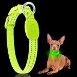 YFbrite LED-Hundehalsband Grün S aufladbar – 500m Sichtbarkeit für sichere Nachtspaziergänge