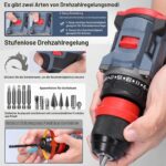 Utensy Akkuschrauber 16,8V mit 2x 1300 mAh Akku – Kompakt & kraftvoll für Heimwerker – Bild 4