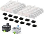 NautyPaws Katzenbrunnen Filter 24er Set – Aktivkohle & Ionentausch für DownyPaws