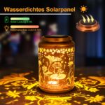 GANDDOBE Frosch Solarlaterne – Wasserfeste LED-Hängeleuchte für Garten & Terrasse – Bild 5