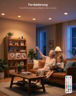 DUSKTEC LED Einbaustrahler RGB 3er Set – 660 lm Deckenspots mit Fernbedienung & Farbwechsel – Bild 6