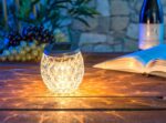 Lunartec Solar-LED-Windlichter 4er-Set: Warmweisse Tischleuchten aus Glas, IP44 – Kabellos & Umweltfreundlich – Bild 2