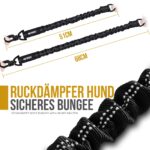 OneTigris Hundeleine 51cm mit Bungee-Ruckdämpfer – Reflektierend für Spaziergänge & Radfahren – Bild 2