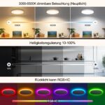 36W LED-Deckenleuchte Ø30cm mit RGB & Sprachsteuerung – Smart Deckenlampe für Alexa & Google – Bild 2
