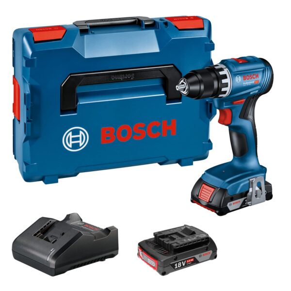 Bosch Professional GSR 18V-45 Akku Bohrschrauber – 45 Nm mit 2x Akkus & Ladegerät