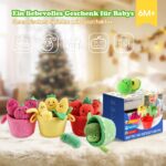 SAIMAND Baby Spielzeug 6–12 Monate: 16er Obst & Gemüse Plüsch-Set mit Rassel & Knisterpapier – Bild 8