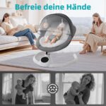 cozydwells Elektrische Babywippe bis 9 kg – Klappbar mit Bluetooth & Fernbedienung für Neugeborene – Bild 7