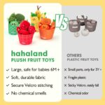 hahaland Obst & Gemüse Sortierspiel – Montessori Sensorik Spielzeug ab 6 Monate – Bild 6
