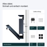Metzler® Briefkasten Anthrazit mit Zeitungsfach – Personalisiert mit Lasergravur – Bild 8