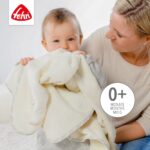 Fehn Kuscheldecke Schaf 100x75 cm – Flauschige Babydecke mit Kuscheltier – Bild 3