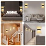 Lureshine 2er Set LED-Wandleuchte 8W Aluminium – IP65 Warmweiss für Innen & Aussen – Bild 7