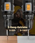 LEEIKOO 21V Akkuschrauber mit 42N.m – Bohrschrauber mit 2 Akkus & 14-teiligem Zubehör – Bild 4