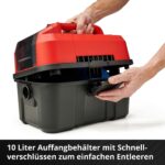 Einhell Akku-Nass-Trockensauger TE-VC 18/10 Li – 10-L-Behälter & Power X-Change – Bild 8