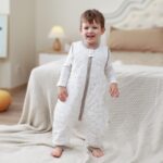 MIKAFEN Baby Schlafsack mit Füssen 2,5 Tog, Grösse 70 cm – Baumwolle für 6–18 Monate – Bild 9