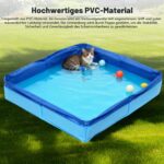 HERKINDNESS Hundepool 50x50x10cm – Faltbarer Planschbecken für kleine Hunde & Katzen – Bild 4