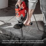 WALTER Bohr- und Meisselhammer 1500 W – SDS+ Profi-Werkzeug mit Vibrationsdämpfung – Bild 6